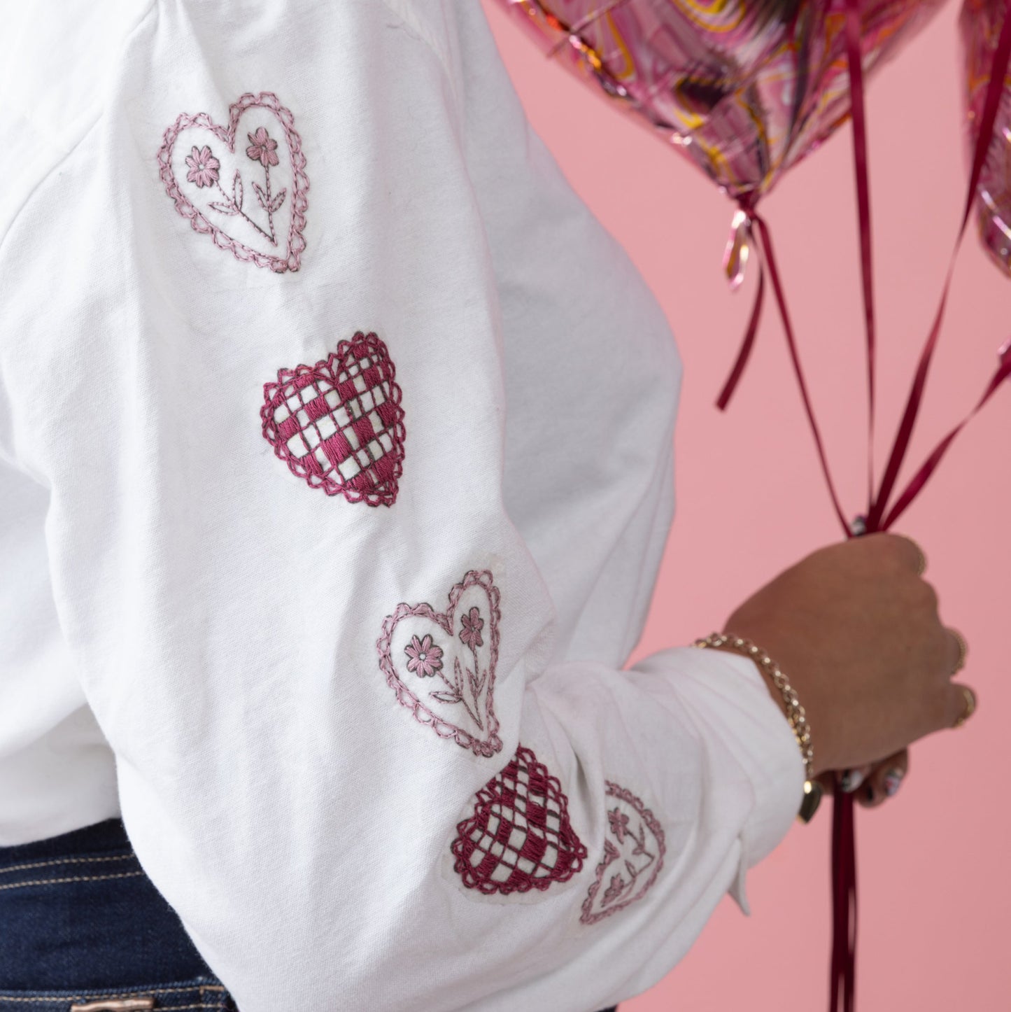 'I wear my heart on my sleeve' upcycling project