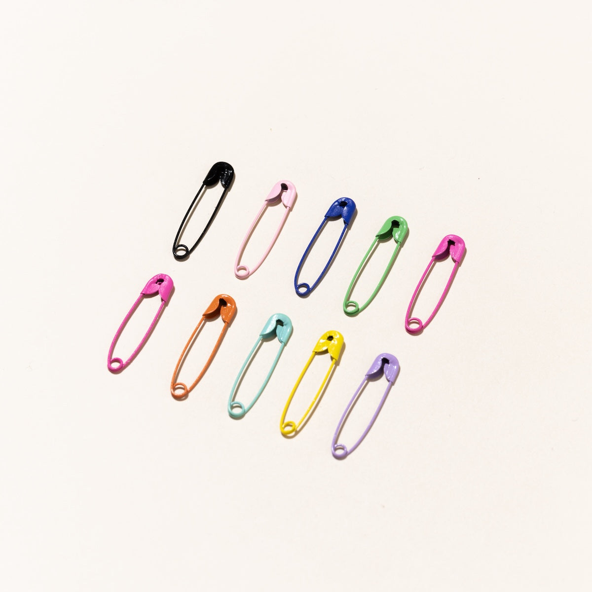 Rainbow safety pins